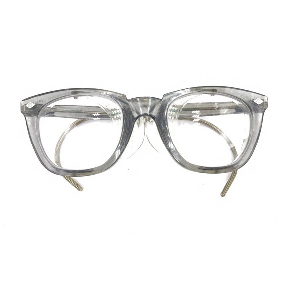 Sellstrom Vintage Smoke Gray Square Side Shileds Eyeglasses Frames 150 Men Women - Picture 12 of 12